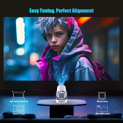 Projetor de cinema 4K android